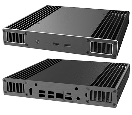 Akasa Plato <b>NE2</b> Enclosure (1U Height, for NUC Compute 11/12) <b>[A-NUC72-M1B]</b>