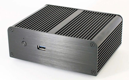 Akasa Newton T enclosure (for Intel NUC DE3815TYBE, Fanless) [A-NUC10-M1B]