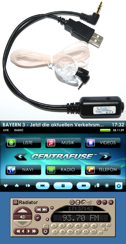 CarTFT FM (Automotive USB FM/RDS tuner)