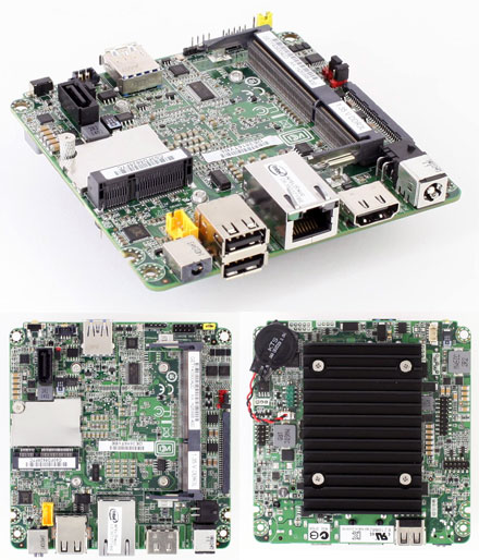 Intel NUC DE3815TYBE Mainboard (Next Unit of Computing, Intel Atom E3815)