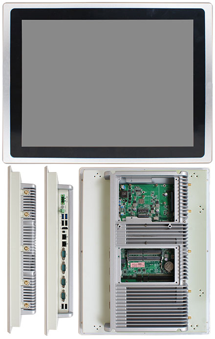 Jetway HPC150R-DCP1135G7 Panel-PC (Intel Tiger Lake i5-1135G7) [15.0" Touch Panel TFT, <b>IP65, 12-36V DC-in</b>]